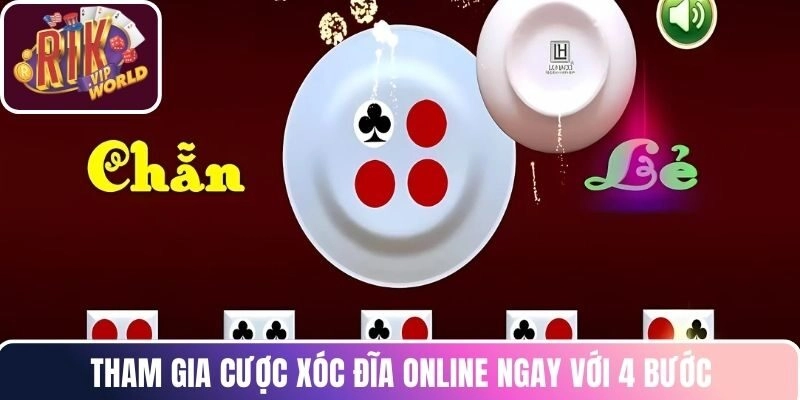 Tham gia cược Xóc Đĩa online ngay với 4 bước